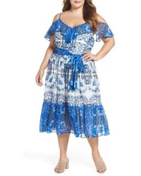 Light Blue Chiffon Dress