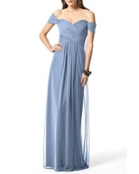 Dessy Collection Ruched Chiffon Gown