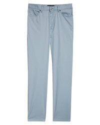 Zegna 5 Pocket Premium Stretch Cotton Pants In Blue At Nordstrom