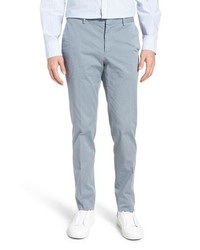 BOSS Barlow D Flat Front Stretch Solid Cotton Trousers
