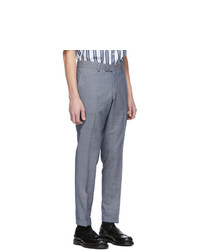 Tiger of Sweden Blue And Grey Wool Tilman Trousers