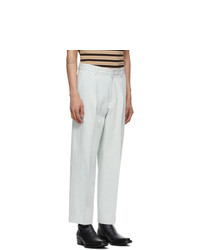 Second/Layer Blue Chuco Pleated Trousers