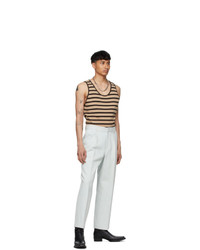 Second/Layer Blue Chuco Pleated Trousers