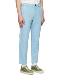 Ps By Paul Smith Blue Cotton Trousers