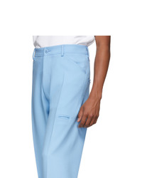 Random Identities Blue High Rise Five Pocket Trousers