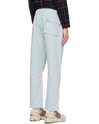 Whim Golf Blue Mock Fly Trousers