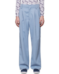 Meryll Rogge Blue Pleated Trousers
