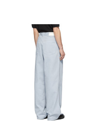 Dries Van Noten Blue Publish Trousers