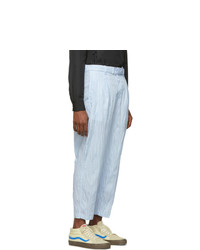 3.1 Phillip Lim Blue Relaxed Pleated Trousers