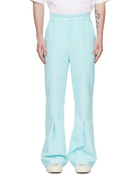 young n sang Blue Sequinned Trousers