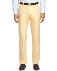 Brooks Brothers Fitzgerald Fit Plain Front Cotton Dress Chinos