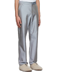 ERL Grey Silk Trousers
