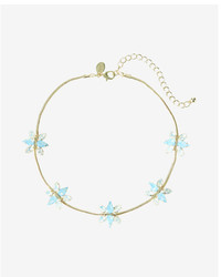 Express Crystal Flower Choker Necklace
