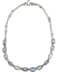 Lydell NYC Layered Choker Y Drop Crystal Combo Necklace