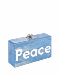 Edie Parker Jean Peace Love Acrylic Clutch Bag