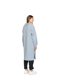 Proenza Schouler Blue White Label Double Face Long Coat