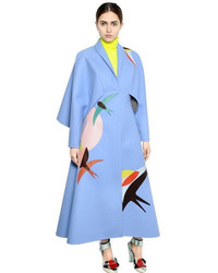 DELPOZO Sparrow Detail Double Sided Wool Coat
