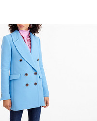 J.Crew Double Breasted Coat In Double Cloth Wool