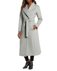 Kenneth Cole New York Double Lapel Wool Blend Wrap Coat