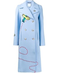 Mira Mikati Embroidered Double Breasted Coat