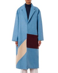 Roksanda Larkin Tri Colour Felted Wool Coat
