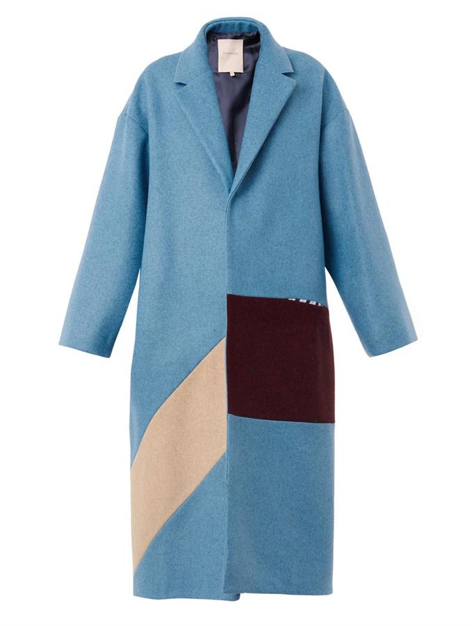 Roksanda Larkin Tri Colour Felted Wool Coat 2 495