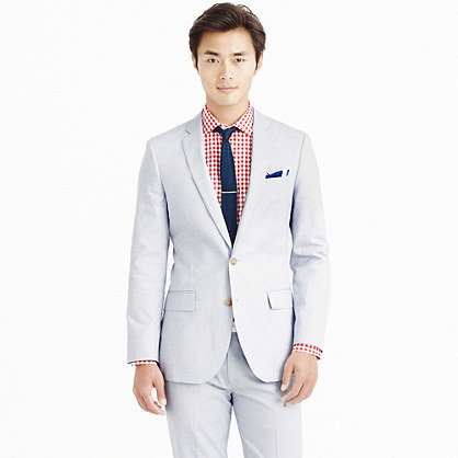 J.Crew Ludlow Suit Jacket In Italian Cotton, $298 | J.Crew | Lookastic