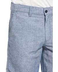 John Varvatos Star Usa Triple Needle Linen Cotton Shorts