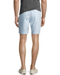 Burberry Tailored Cotton Chino Shorts Pale Opal Blue