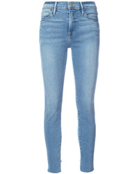 Frame Denim Super Skinny Cropped Jeans