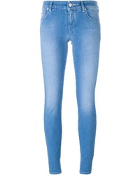 Jacob Cohen Embroidered Logo Skinny Jeans