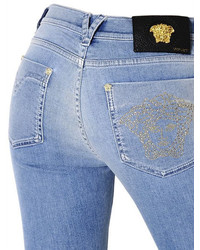 Versace Skinny Cotton Stretch Denim Jeans