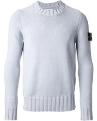 Light Blue Crew-neck Sweater
