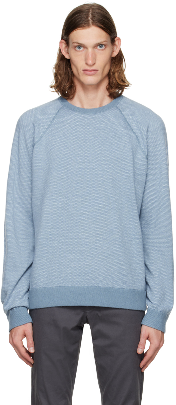 Vince Blue Birdseye Sweater, $295 | SSENSE | Lookastic