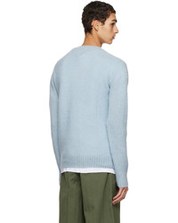 Aspesi Blue Brushed Sweater