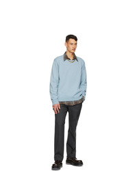 Dries Van Noten Blue Cashmere Sweater