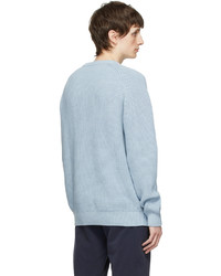 Sunspel Blue Cotton Sweater