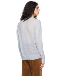 Auralee Blue Crewneck Sweater