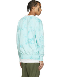 Faith Connexion Blue Distressed Tie Dye Pullover