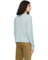 Auralee Blue Hard Twist Sweater