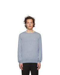 Givenchy Blue Silk Signature Sweater