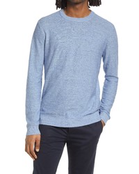 Selected Homme Buddy Slub Crewneck Sweater In Skyway At Nordstrom