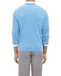 Massimo Alba Cashmere Crewneck Sweater Blue