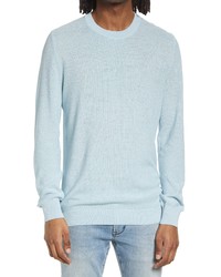 A.P.C. Christian Solid Crewneck Sweater In Iab Bleu Clair At Nordstrom