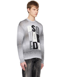 DSQUARED2 Gray Jacquard Sweater
