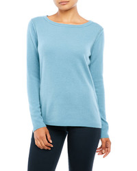 In Cashmere Pointelle Knit Cashmere Sweater