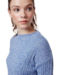Topshop Marled Crop Sweater