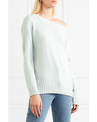 Vince One Shoulder Wool And Cashmere Blend Sweater