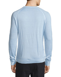 Vince Raglan Sleeve Crewneck Sweater Light Blue