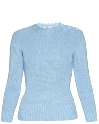 Nina Ricci Scalloped Neckline Long Sleeved Knitted Top